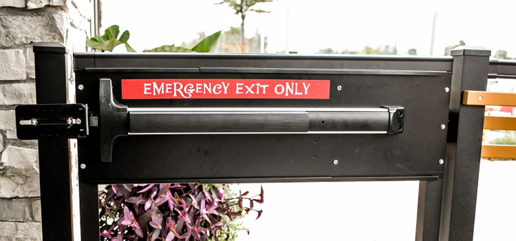 emergency push bar installation in Merritt Island